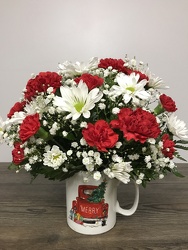 Very Merry Mug Flower Power, Florist Davenport FL